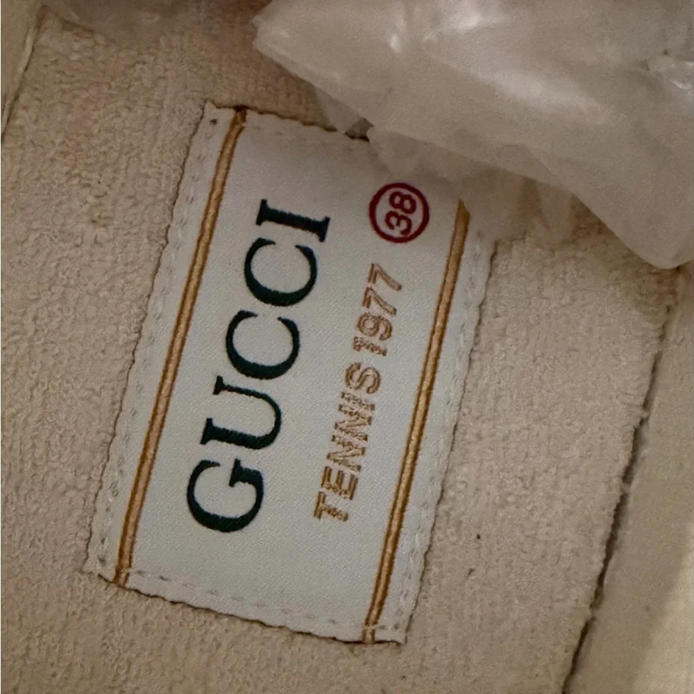 GUCCI | Pink‎ GG Canvas High Top Platform Sneakers Tennis 1977 EU 38